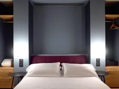 Letto o letti in una camera di Hotel Silla