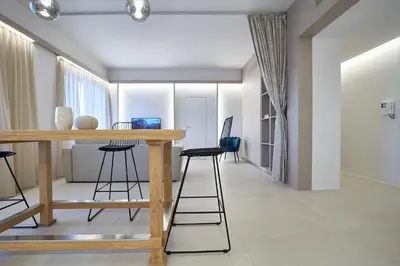 Area soggiorno di Five stars Florence luxury apartments