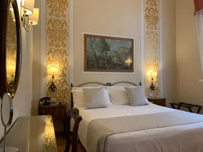 Letto o letti in una camera di Hotel David