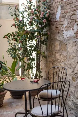 Area soggiorno di Art Gallery Apartment in Florence
