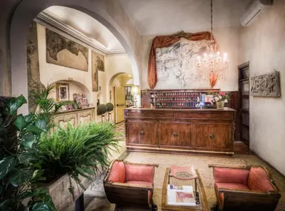 Area soggiorno di Hotel Palazzo dal Borgo