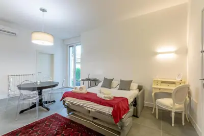 Area soggiorno di Florence Michelangelo Suite Apartment