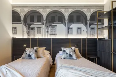 Letto o letti in una camera di Hotel Mia Cara & Spa