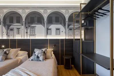 Letto o letti in una camera di Hotel Mia Cara & Spa