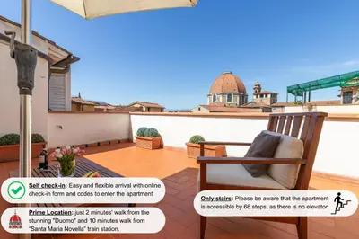 Planimetria di Damasco penthouse with terrace near the Duomo