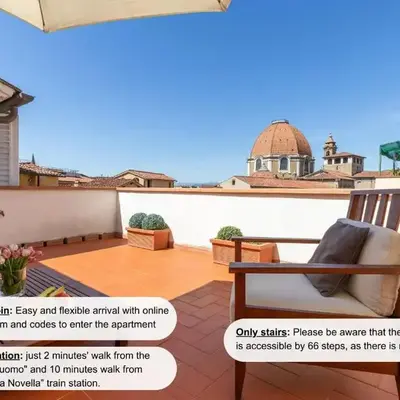 Damasco penthouse with terrace near the Duomo
