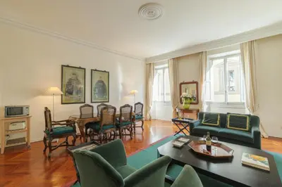Area soggiorno di Velluto elegant apartment near the Duomo