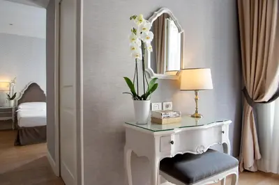 Letto o letti in una camera di Hotel Rapallo