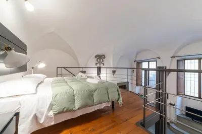Letto o letti in una camera di Pepi loft in a historical building