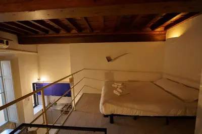 Letto o letti in una camera di Lovely & Quite One Bedroom Near Piazza Santo Spirito