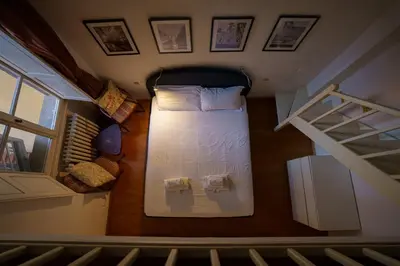 Letto o letti in una camera di Lovely & Quite One Bedroom Near Piazza Santo Spirito