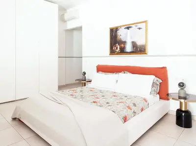 Letto o letti in una camera di Stunning Apartment With An Amazing Terrace