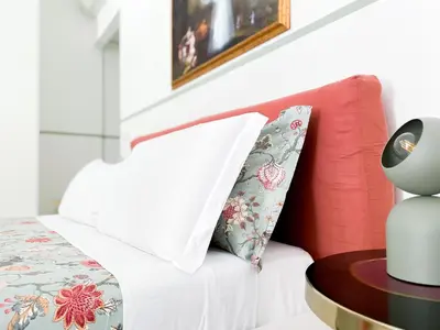 Letto o letti in una camera di Stunning Apartment With An Amazing Terrace