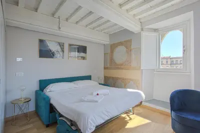 Letto o letti in una camera di Luxury Suite in Florence