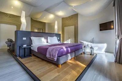 Letto o letti in una camera di Hotel La Scaletta al Ponte Vecchio