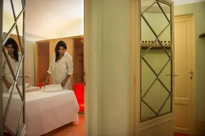 Letto o letti in una camera di Villa Il Poggiale Dimora Storica