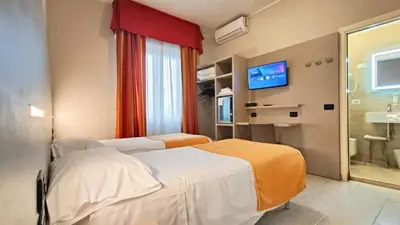 Letto o letti in una camera di Valmarina