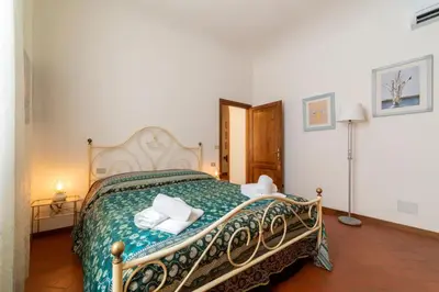 Letto o letti in una camera di 110 sqm apartment 6 sleeps in Santa Croce