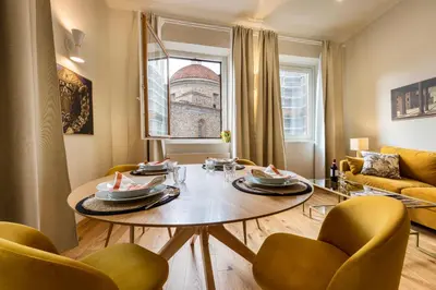 Area soggiorno di Apartments Florence - Ariento Deluxe 8