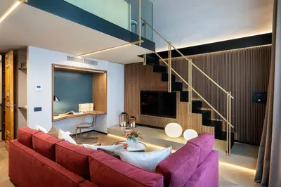 Area soggiorno di Arts & Crafts Apartments
