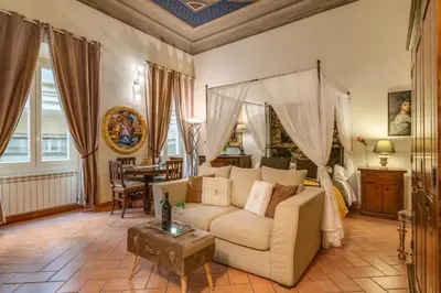 Area soggiorno di Dante States Apartments
