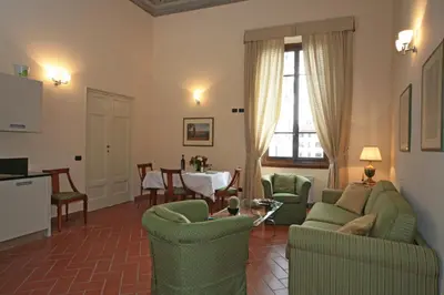 Area soggiorno di Palazzo Gamba Apartments al Duomo