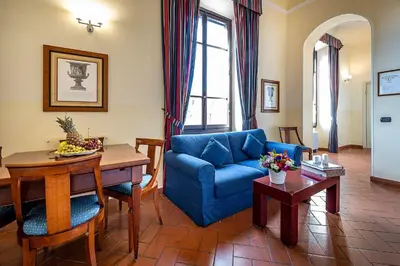 Area soggiorno di Palazzo Gamba Apartments al Duomo