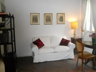 Area soggiorno di Florence Medici Apartment