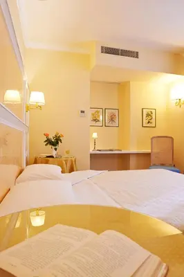 Letto o letti in una camera di Hotel Firenze Capitale