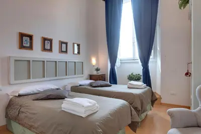 Letto o letti in una camera di Cappelle Medici