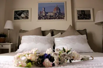 Letto o letti in una camera di La Torre di Anna