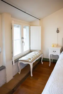Letto o letti in una camera di Casa Palmira