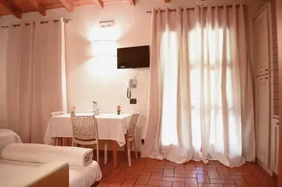 TV o dispositivi per l'intrattenimento presso Lebbiano Residence