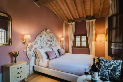 Letto o letti in una camera di Residenza Il Colle