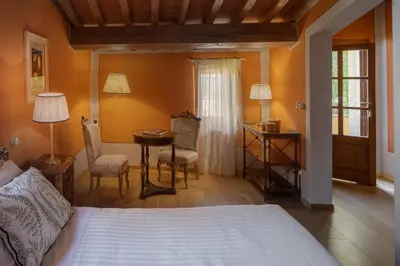 Letto o letti in una camera di Residenza Il Colle