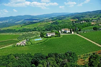 Paesaggio naturale nelle vicinanze of country house
