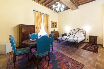 Letto o letti in una camera di B&B Galileo 2000