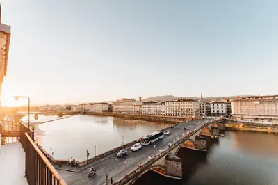 Vista sul fiume nelle vicinanze dell'appartamento