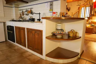 Cucina o angolo cottura di I Rosai appartamento sulle colline fiorentine