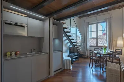 Planimetria di Tiziano big penthouse in the Oltrarno