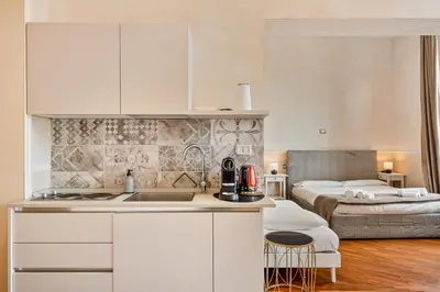 Letto o letti in una camera di Medici Apartment