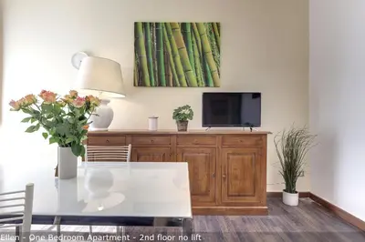 TV o dispositivi per l'intrattenimento presso Alice & Ellen Apartments by Mamo Florence