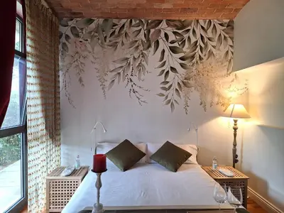 Letto o letti in una camera di YHFlorence - con piscina privata uso esclusivo e hammam