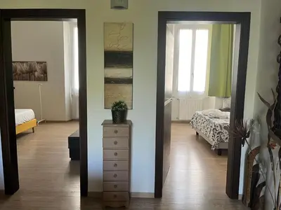 Letto o letti in una camera di CasaLu