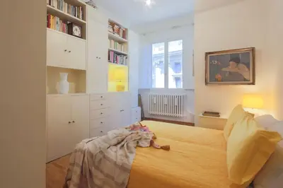 Area soggiorno di Apartments Florence- Biblioteca apartment with view