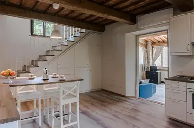 Cucina o angolo cottura di FAETOLE typical Tuscan country house near FLORENCE