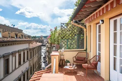 Balcone o terrazza di Bob W Florence Ponte Vecchio