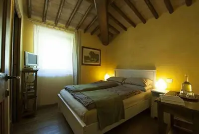 Letto o letti in una camera di Villa con Piscina, Sauna, Jacuzzi