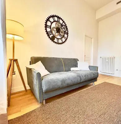 Area soggiorno di Appartamento centro Firenze AIR CONDITIONING WI-FI E NETFLIX