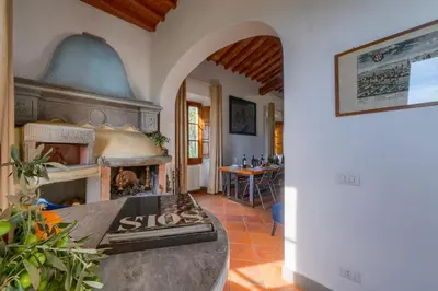Area soggiorno di Villa Maria - in the hills above Florence